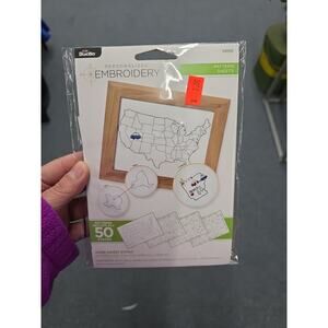 NEW Bucilla Home Sweet Stitch 50 State Embroidery Pattern Sheets - Customizable